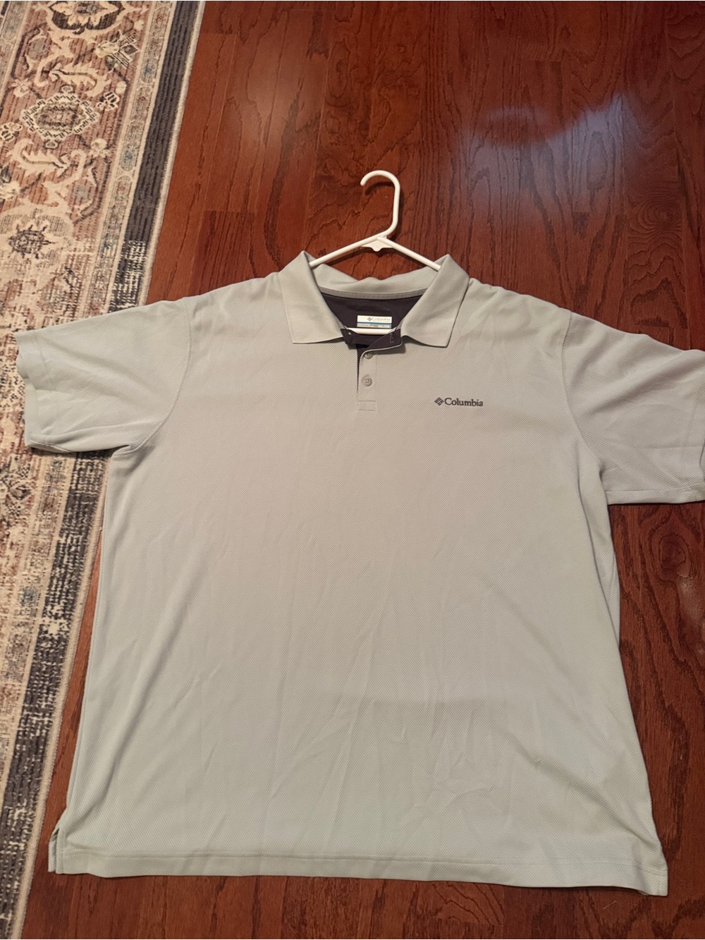 Columbia Men's Polo Shirt in Light Gray 2XL